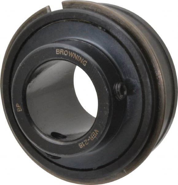 Browning - 1-1/8" ID x 2.4409" OD, 4,381 Lb Dynamic Capacity, ER Style Insert Bearing - 52100 Steel Insert, 7/8" Race Width, 2,567 Lb Static Capacity - Exact Tooling