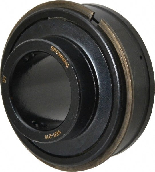 Browning - 1-3/16" ID x 2.4409" OD, 4,381 Lb Dynamic Capacity, ER Style Insert Bearing - 52100 Steel Insert, 7/8" Race Width, 2,567 Lb Static Capacity - Exact Tooling