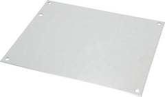 Cooper B-Line - 6-7/8" OAW x 8-7/8" OAH Powder Coat Finish Electrical Enclosure Nonperforated Panel - 10" x 8" Box, 14 Gauge Steel, Use with 1084-12CHC/1084-12CHCS/1084-12CHQRC/1084-12CHSC/1084-12LC/1084-12SC/1084-FTC/1086-12CHC/1086-12CHSC/1086-12SC - Exact Tooling
