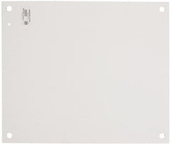 Cooper B-Line - 22-1/2" OAW x 26" OAH Powder Coat Finish Electrical Enclosure Nonperforated Panel - 30" x 24" Box, 14 Gauge Steel, Use with 302410-1/302412-1/30246-1/30248-1 - Exact Tooling