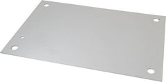 Cooper B-Line - 9" OAW x 13" OAH Powder Coat Finish Electrical Enclosure Nonperforated Panel - 16" x 12" Box, 12 Gauge Steel, Use with 161210-12/16126-12/16128-12 - Exact Tooling