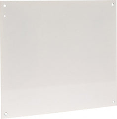 Cooper B-Line - 18-1/2" OAW x 21" OAH Powder Coat Finish Electrical Enclosure Nonperforated Panel - 24" x 20" Box, 14 Gauge Steel, Use with 24206-1/24208-1 - Exact Tooling