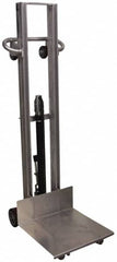 Vestil - 175 Lb Capacity Manual Cable Winch Lift Table - 1/4" to 58" Lift Height, 20" Platform Length x 20" Platform Width - Exact Tooling