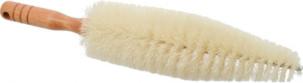 Schaefer Brush - Spoke Brushes; Brush Length: 9 (Inch); Overall Length (Inch): 14 ; Brush Material: Tampico ; Small End Diameter: 1-1/4 (Inch); Large End Diameter: 2-1/2 (Inch); Handle Length: 4-1/2 (Inch) - Exact Tooling