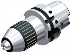 Kennametal - HSK100, 3 to 15.88mm Capacity, Tapered Mount Drill Chuck - Keyed, 52mm Sleeve Diam, 125mm Open Length - Exact Tooling