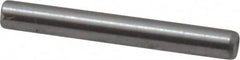 Made in USA - 1/16" Diam x 1/2" Pin Length Grade 8 Alloy Steel Standard Dowel Pin - Bright Finish, 1 Beveled & 1 Rounded End - Exact Tooling