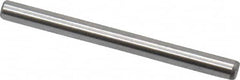 Made in USA - 1/16" Diam x 3/4" Pin Length Grade 8 Alloy Steel Standard Dowel Pin - Bright Finish, 1 Beveled & 1 Rounded End - Exact Tooling