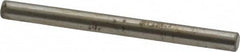 Made in USA - 1/8" Diam x 1-1/2" Pin Length Grade 8 Alloy Steel Standard Dowel Pin - Bright Finish, C 47-58 & C 60 (Surface) Hardness, 1,840 Lb (Single Shear), 3,680 Lb (Double Shear) Breaking Strength, 1 Beveled & 1 Rounded End - Exact Tooling