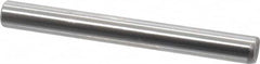 Made in USA - 3/16" Diam x 1-3/4" Pin Length Grade 8 Alloy Steel Standard Dowel Pin - Bright Finish, C 47-58 & C 60 (Surface) Hardness, 4,150 Lb (Single Shear), 8,300 Lb (Double Shear) Breaking Strength, 1 Beveled & 1 Rounded End - Exact Tooling