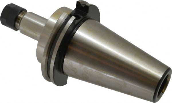 Parlec - 0.5mm to 10mm Capacity, 4.12" Projection, CAT50 Taper Shank, ER16 Collet Chuck - 8.12" OAL - Exact Tooling