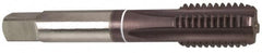 Guhring - #6-40 UNF 2B 3 Flute FIREX Finish Cobalt Straight Flute Machine Tap - Modified Bottoming, Right Hand Thread, 2" OAL, Oversize - Exact Tooling
