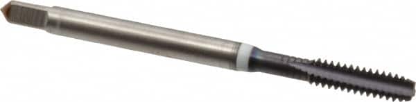 Guhring - #6-32 UNC 2B 3 Flute FIREX Finish Cobalt Straight Flute Machine Tap - Modified Bottoming, Right Hand Thread, 2" OAL, Oversize - Exact Tooling