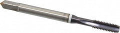 Guhring - #8-36 UNF 2B 3 Flute FIREX Finish Cobalt Straight Flute Machine Tap - Modified Bottoming, Right Hand Thread, 2-1/8" OAL, Oversize - Exact Tooling