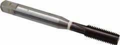 Guhring - 1/4-28 UNF 2B 4 Flute FIREX Finish Cobalt Straight Flute Machine Tap - Modified Bottoming, Right Hand Thread, 2-1/2" OAL, Oversize - Exact Tooling