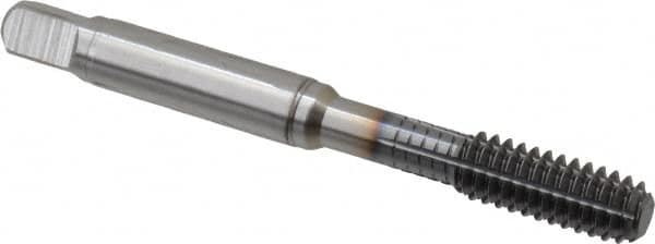Guhring - 1/4-20 UNC 2BX Modified Bottoming Thread Forming Tap - Cobalt, TiCN Finish, 2-1/2" OAL, 0.512" Thread Length, Right Hand Thread, Series 3943 - Exact Tooling