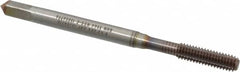 Guhring - #6-40 UNF 2BX Modified Bottoming Thread Forming Tap - Cobalt, TiCN Finish, 2" OAL, 0.256" Thread Length, Right Hand Thread, Series 3944 - Exact Tooling