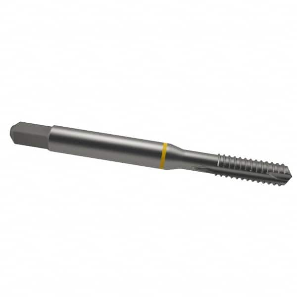 Guhring - 1/4-20 UNC, 3 Flute, Bright Finish, Cobalt Spiral Point Tap - Plug Chamfer, Right Hand Thread, 2-1/2" OAL, 0.63" Thread Length, 0.255" Shank Diam, 2B Class of Fit, Series 3901 - Exact Tooling