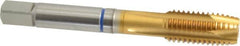 Guhring - M12x1.75 Metric Coarse, 4 Flute, TiN Finish, Powdered Metal Spiral Point Tap - Plug Chamfer, Right Hand Thread, 3.381" OAL, 0.866" Thread Length, 0.367" Shank Diam, 6H Class of Fit, Series 3906 - Exact Tooling