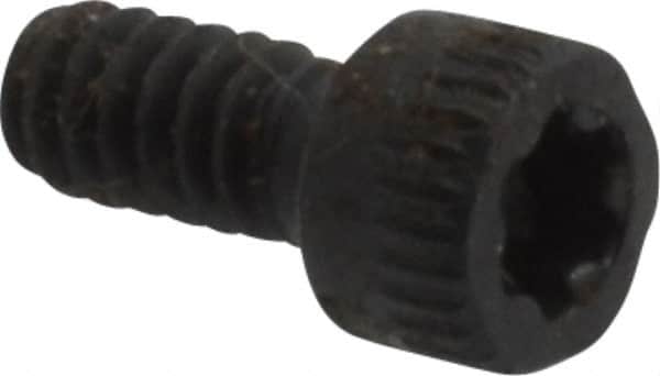 Camcar - #4-40 UNC Torx Plus Drive, Socket Cap Screw - Alloy Steel, Black Oxide Finish, Fully Threaded, 1/4" Length Under Head - Exact Tooling