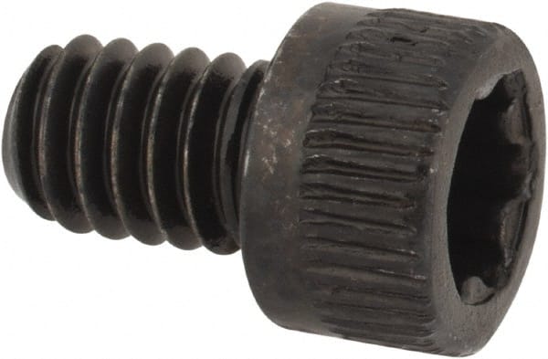 Camcar - #8-32 UNC Torx Plus Drive, Socket Cap Screw - Alloy Steel, Black Oxide Finish, Fully Threaded, 1/4" Length Under Head - Exact Tooling