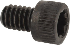 Camcar - #8-32 UNC Torx Plus Drive, Socket Cap Screw - Alloy Steel, Black Oxide Finish, Fully Threaded, 1/4" Length Under Head - Exact Tooling