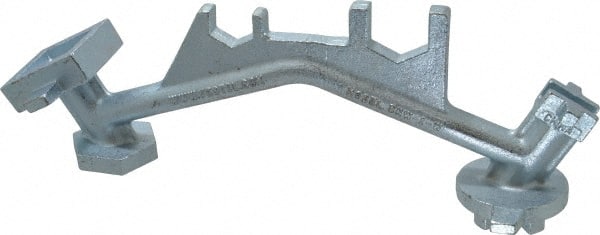 Vestil - 13" Long Cast Steel Drum Plug Wrench - For Use with All Types of Industrial Drum Plugs and Bungs in Metal or Plastic - Exact Tooling