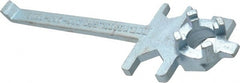 Vestil - 12" Long Cast Steel Drum Plug Wrench - For Use with All Types of Industrial Drum Plugs and Bungs in Metal or Plastic - Exact Tooling