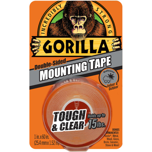 Gorilla Clear Mounting Tape Clear 60″ - Exact Tooling