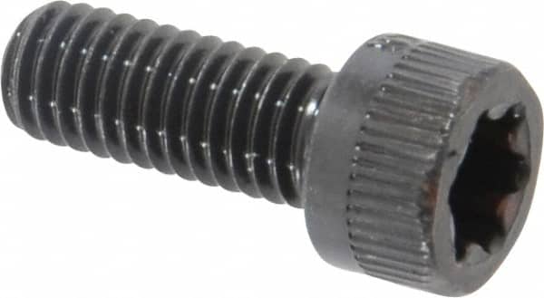 Camcar - #10-32 UNF Torx Plus Drive, Socket Cap Screw - Alloy Steel, Black Oxide Finish, Fully Threaded, 1/2" Length Under Head - Exact Tooling