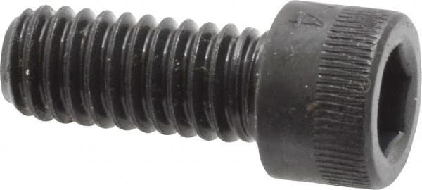 Made in USA - #10-24 UNC Hex Socket Drive, Socket Cap Screw - Alloy Steel, Black Oxide, Fully Threaded, 5/8" Length Under Head - Exact Tooling