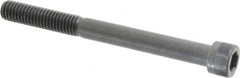 Made in USA - 3/8-16 UNC Hex Socket Drive, Socket Cap Screw - Alloy Steel, Black Oxide Finish, Partially Threaded, 4" Length Under Head - Exact Tooling