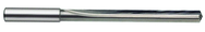 9.5mm Dia. - Carbide Straight Flute 7xD Drill-130° 4-Facet Point-Coolant-Bright - Exact Tooling