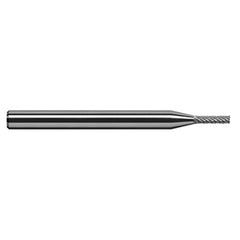 Miniature End Mills - Deburring End Mill - 0.0780″ (5/64″) Cutter Diameter × 0.2340″ (15/64″) Length of Cut Carbide Deburring Square End Mill, 10 RH Teeth, 5 LH Teeth - Exact Tooling