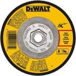 DeWALT - 24 Grit, 7" Wheel Diam, 1/8" Wheel Thickness, Type 27 Depressed Center Wheel - Aluminum Oxide, Diamond Matrix Bond, 8,700 Max RPM, Compatible with Angle Grinder - Exact Tooling