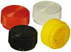 Made in USA - Knurled Plastic Thumb Screw - 9.6mm OAL, 9.6mm Head Diam x 4.4mm Head Height - Exact Tooling