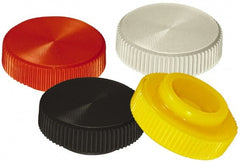 Made in USA - Knurled Plastic Thumb Screw - 1/2" OAL, 1/2" Head Diam x 7/32" Head Height - Exact Tooling