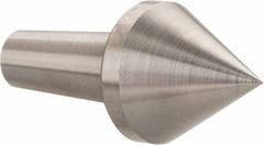 Riten - 4MT Taper, 1-1/8" Point Diam, Hardened Tool Steel Lathe Standard Point - 1-5/16" OAL - Exact Tooling