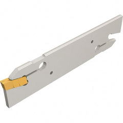 Iscar - 4.4 to 6.4mm Groove Width, 20mm Max Depth of Cut, Neutral Cut, CGHN Indexable Grooving Blade - Multiple Insert Styles, Series Cut Grip - Exact Tooling