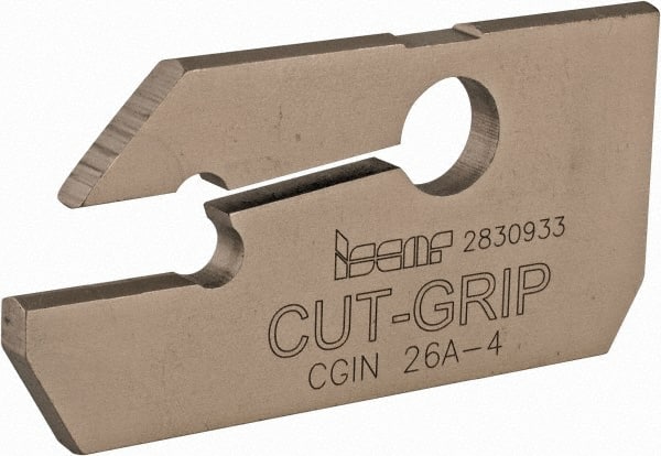 Iscar - 3.6 to 4.5mm Groove Width, 19.5mm Max Depth of Cut, Neutral Cut, CGIN Indexable Grooving Blade - GIFI-E, GIMIY, GINI-E, GIPI, GIPI (Full Radius), GIPI-E, GIPI-E (Full Radius) Insert Style, Series Cut Grip - Exact Tooling