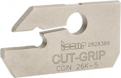 Iscar - 4.4 to 6.4mm Groove Width, 15mm Max Depth of Cut, Neutral Cut, CGIN Indexable Grooving Blade - GIFI, GIFI-E, GIFI-E (Full Radius), GINI-E, GIPI, GIPI (Full Radius), GIPI-E, TIPI-MT Insert Style, Series Cut Grip - Exact Tooling