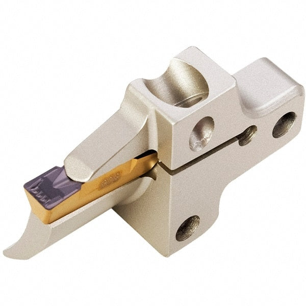 Iscar - Right Hand Cut, 8mm Insert Width, Cutoff & Grooving Support Blade for Indexables - 25mm Max Depth of Cut - Exact Tooling