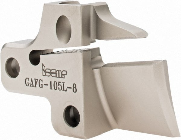 Iscar - Left Hand Cut, 8mm Insert Width, Cutoff & Grooving Support Blade for Indexables - 25mm Max Depth of Cut - Exact Tooling