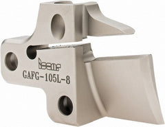 Iscar - Left Hand Cut, 8mm Insert Width, Cutoff & Grooving Support Blade for Indexables - 25mm Max Depth of Cut - Exact Tooling