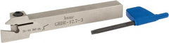 Iscar - External Thread, 0.33" Max Depth of Cut, 0.11" Min Groove Width, 4-1/2" OAL, Right Hand Indexable Grooving Cutoff Toolholder - 1/2" Shank Height x 1/2" Shank Width, GI.., GPV.., TIP.. Insert Style, GHD Toolholder Style, Series Cut Grip - Exact Tooling