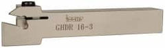 Iscar - Right Hand Cut, GI.., GPV.., TIP.. Insert, Indexable Cutoff Toolholder - 9mm Max Depth of Cut, 16mm Shank Width, 16mm Shank Height, 110mm OAL - Exact Tooling