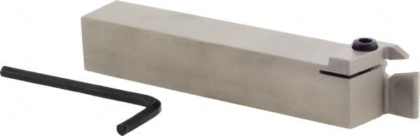 Iscar - GHD, External, Right Hand, 1/2" Max Depth of Cut, 0.197 to 1/4" Groove Width, Indexable Grooving Tool Holder - GI.. Insert Compatibility, 1" Shank Height, 1" Shank Width, 6" OAL - Exact Tooling