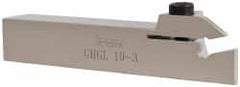 Iscar - GHG, Left Hand Cut, 1.58" Max Workpc Diam, GI..,TIP.. Insert, Indexable Cutoff Toolholder - 0.79 Max Depth of Cut, 3/4" Shank Width, 3/4" Shank Height, 4-1/2" OAL - Exact Tooling
