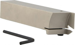 Iscar - External Thread, 0.79" Max Depth of Cut, 0.118" Min Groove Width, 7" OAL, Left Hand Indexable Grooving Cutoff Toolholder - 1-1/4" Shank Height x 1-1/4" Shank Width, GI.. Insert Style, GHG Toolholder Style, Series Cut Grip - Exact Tooling