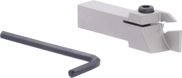 Iscar - External Thread, 0.67" Max Depth of Cut, 3mm Min Groove Width, 78mm OAL, Right Hand Indexable Grooving Cutoff Toolholder - 16mm Shank Height x 16mm Shank Width, GI.. Insert Style, GHG Toolholder Style, Series Cut Grip - Exact Tooling