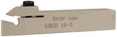 Iscar - GHG, Right Hand Cut, 1.58" Max Workpc Diam, GI..,TIP.. Insert, Indexable Cutoff Toolholder - 0.79 Max Depth of Cut, 3/4" Shank Width, 3/4" Shank Height, 4-1/2" OAL - Exact Tooling